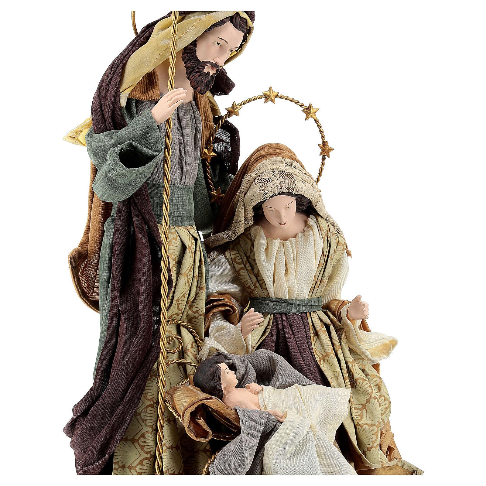 Holyart Nativity with base, Christmas Symphonies, resin and fabric, 55 cm