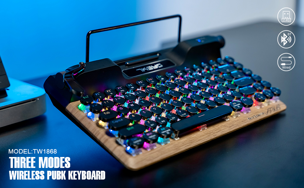 Watch 7KEYS Retro Typewriter Keyboard on Amazon Live