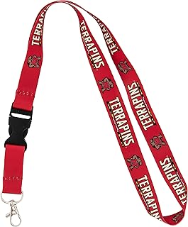 Desert Cactus University of Maryland Lanyard Car Keys ID Badge Holder Keychain Detachable Breakaway Snap Buckle (Red)