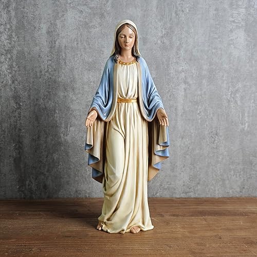Miniatura 2 de Buildclassic - Estatua católica de la Virgen María, figura de la Santa Madre para altar, decoración católica del hogar, regalos religiosos para