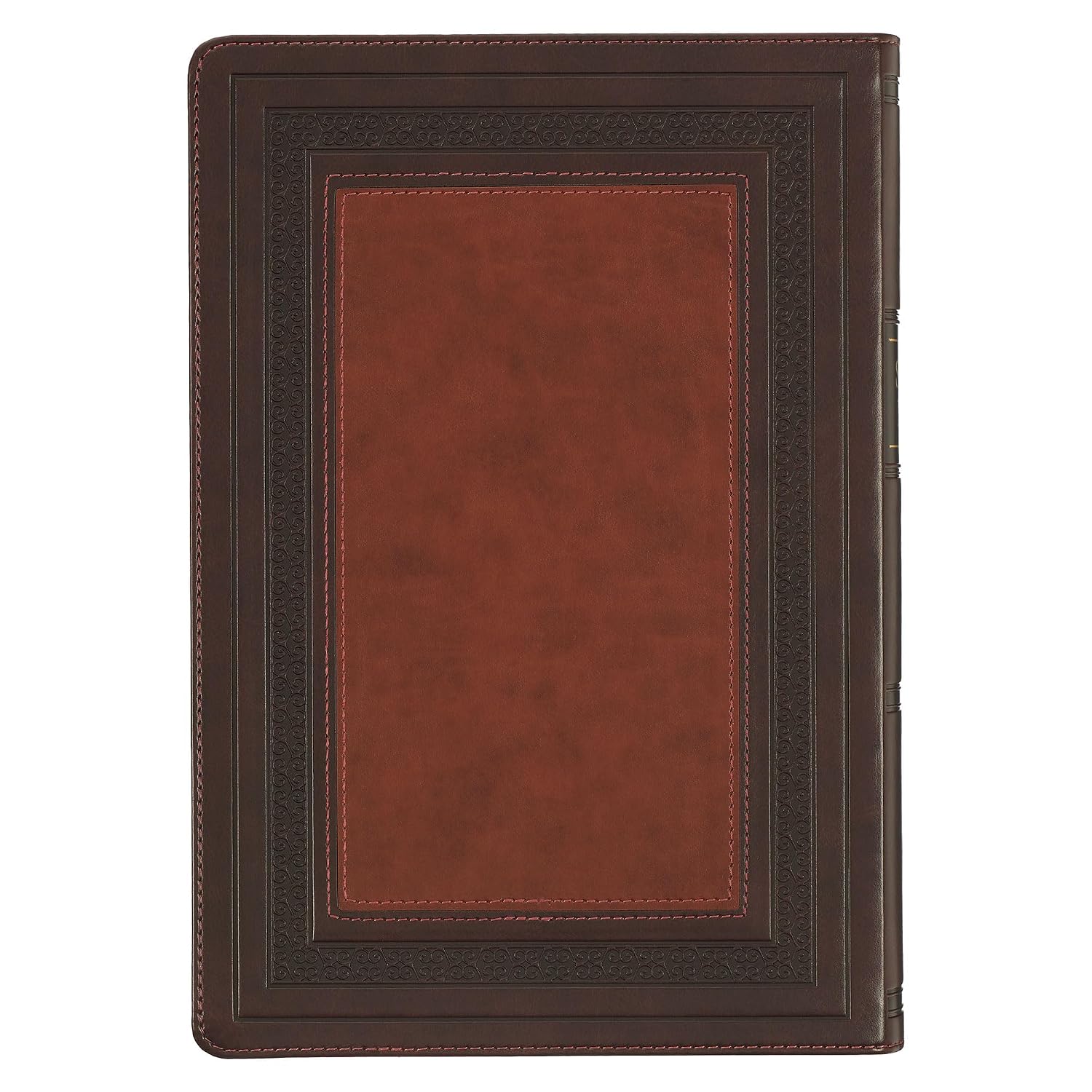KJV Study Bible, Large Print King James Version Holy Bible, Thumb Tabs, Ribbons, Faux Leather Burgundy/Toffee Debossed (KJV Study Editions LP)
