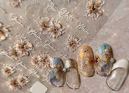 Amazon Co Jp 立体的なお花ネイルシール 3d効果ネイルステッカー 桜散り 桜舞う浮き彫りのようなネイルアート ネイルステッカー埋め込み ジェルネイル Brown ビューティー Amazon Co Jp 立体的なお花ネイルシール 3d効果ネイルステッカー 桜散り 桜舞う浮き彫りのようなネイルアート ネイルステッカー埋め込み ジェルネイル Brown ビューティー