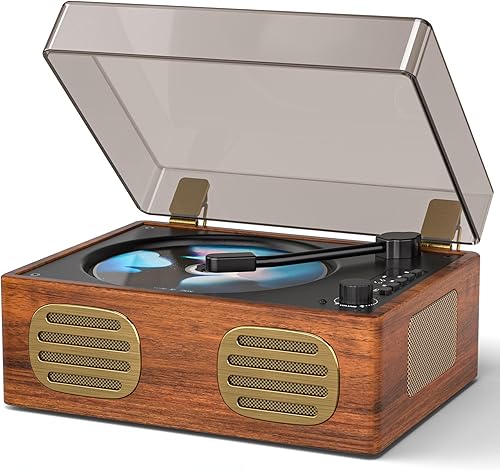 Reproductor de CD portátil para el hogar, reproductores de CD Bluetooth retro recargables, transmisión inalámbrica Boombox de escritorio con