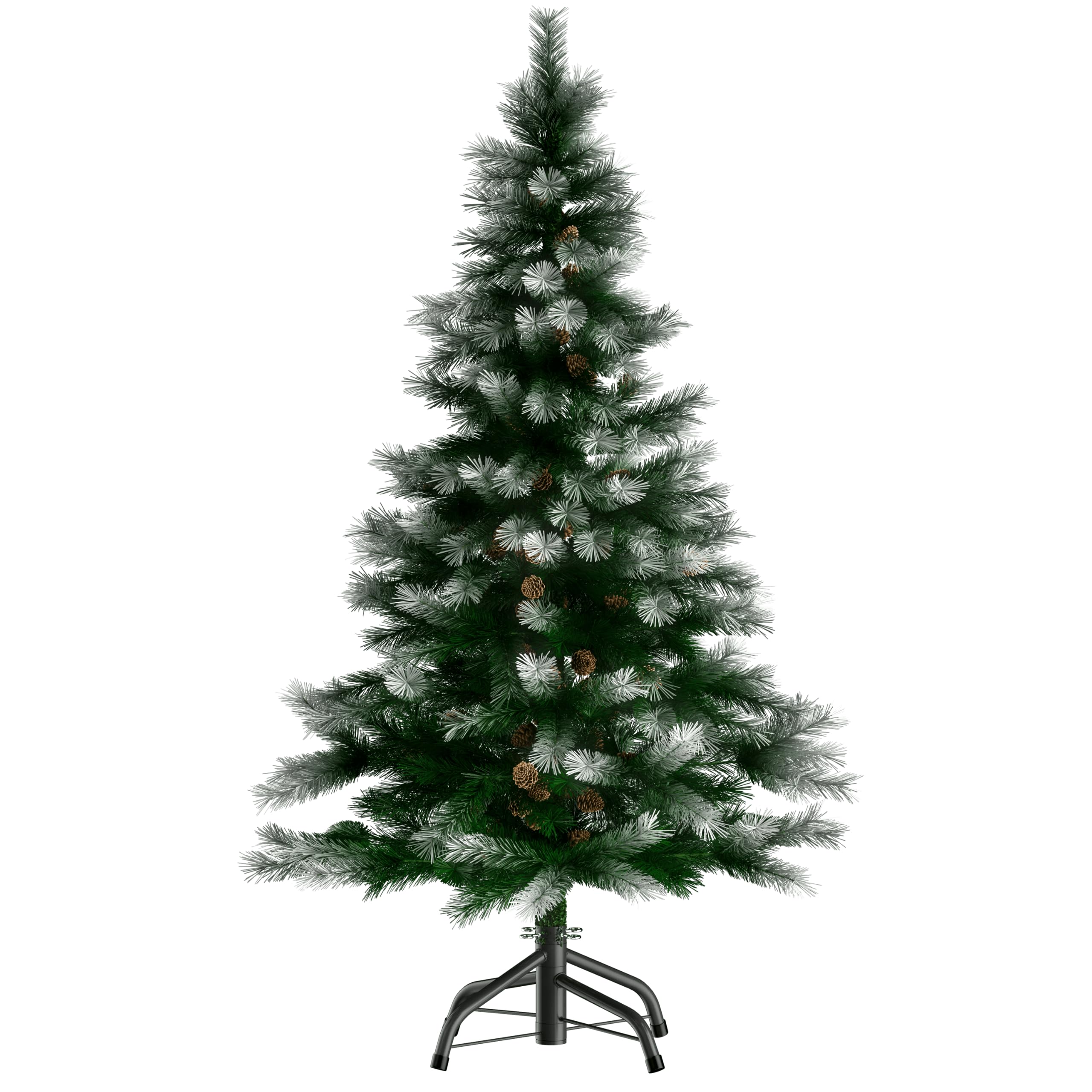 CASARIA® Árbol de Navidad Artificial Nevado Altura 180cm 810 Puntas con Soporte Agujas PVC Pino Arvore de Natal Decoración Navideña Exterior