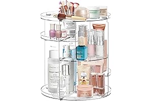 360° Makeup Organizer, Adjustable Skin Care Holder