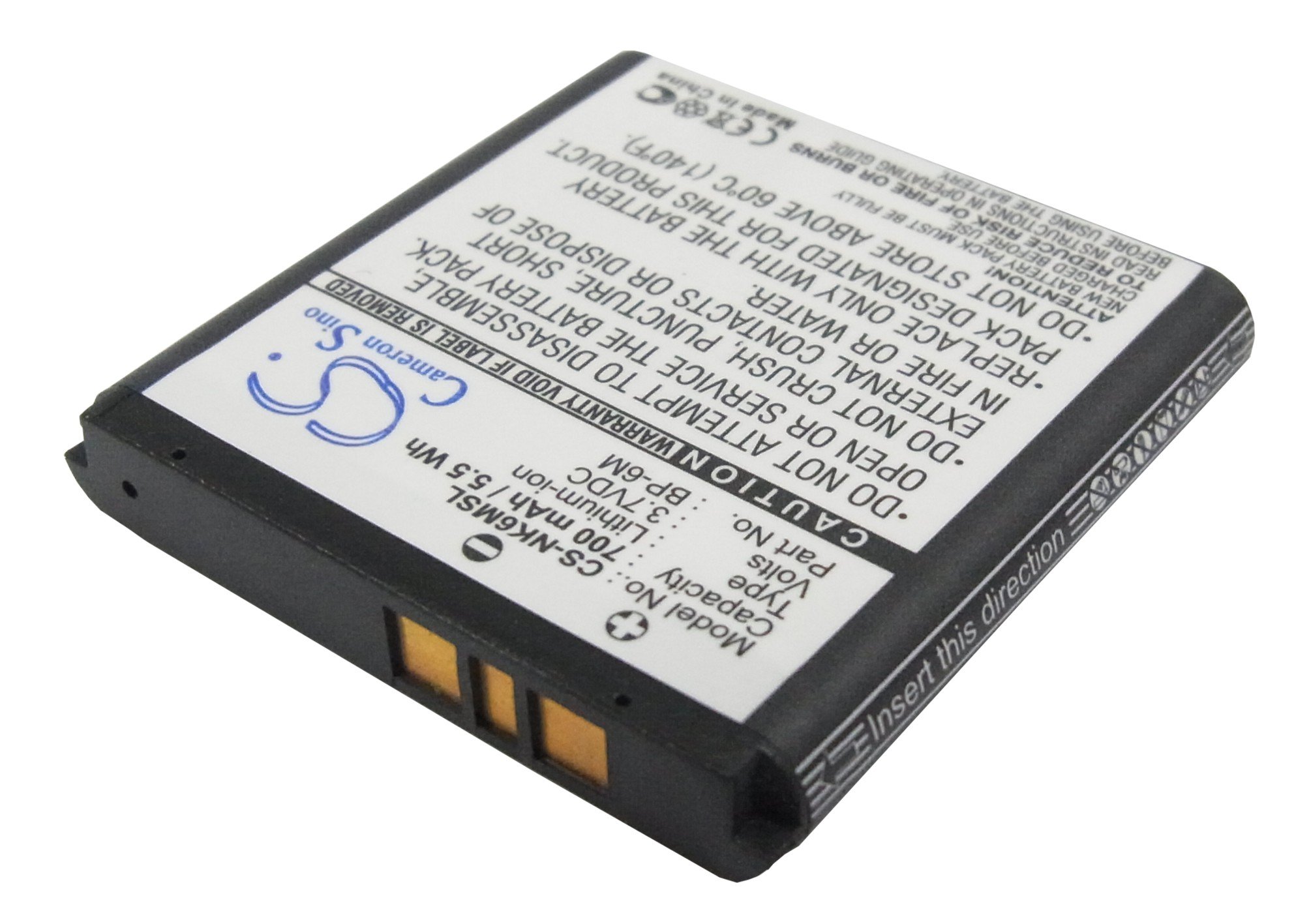 Baterie Nokia BP-6M Li-Pol 3,6V 1100mAh, bulk - BP-6M Bulk Baterie Nokia BP-6M Li-Pol 3,6V 1100mAh, bulk - BP-6M Bulk