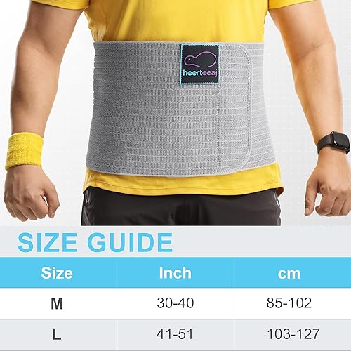 Miniatura 7 de Cinturón de hernia umbilical, para hombres y mujeres, carpeta de hernia abdominal para soporte de hernia del ombligo del ombligo, ayuda a aliviar el