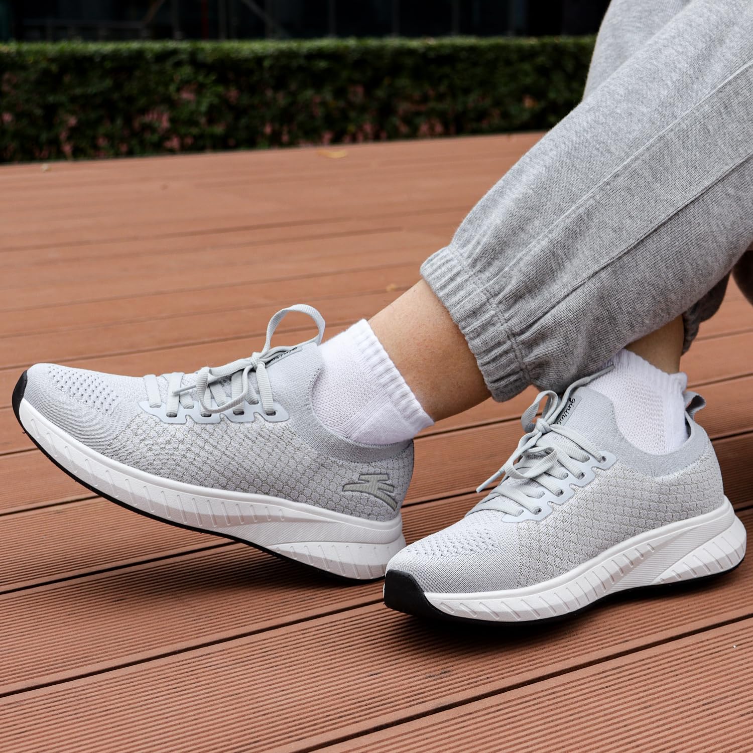 Puweco Scarpe Donna Running Sneakers Comode Tennis Leggero e Traspirante Tempo Libero Fitness Palestra Scarpe