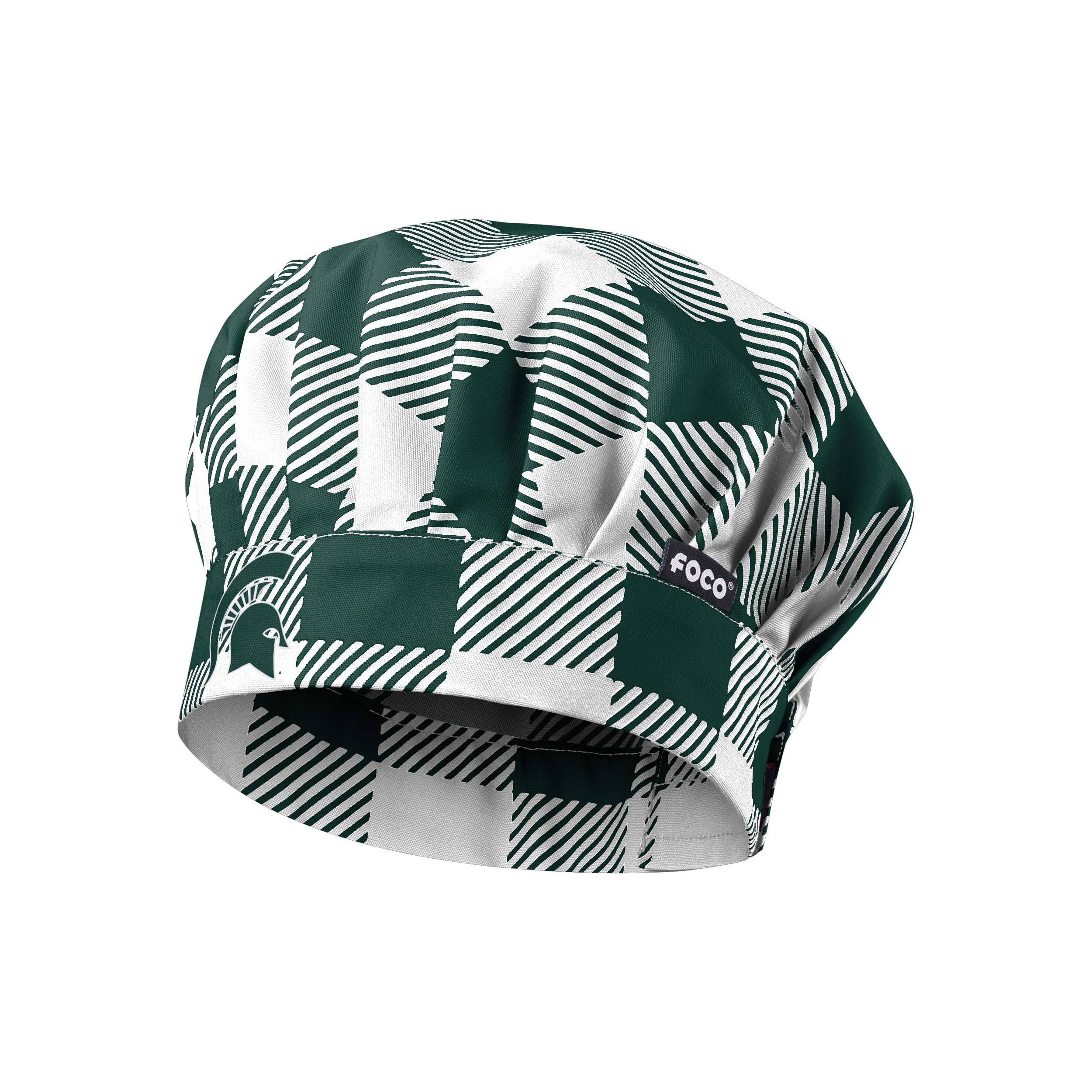 FOCO Michigan State Spartans NCAA Plaid Chef Hat