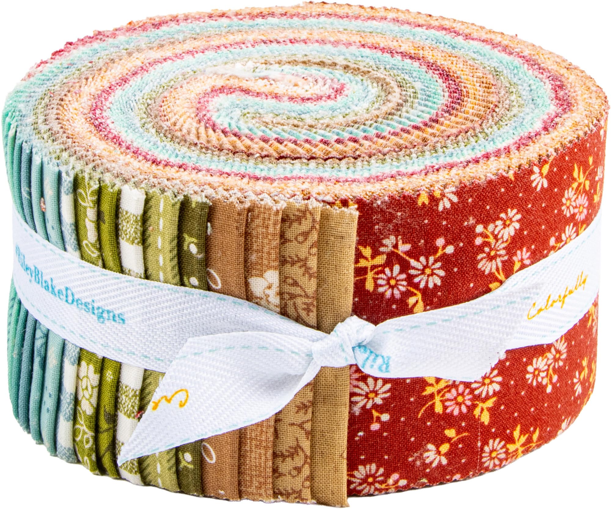Riley Blake Designs Assorted Lori Holt Baked With Love Rolie Polie 40 2.5-Inch Strips Jelly Roll Rp-17780-40
