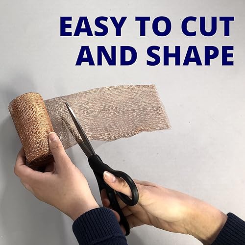 Miniatura 4 de AWF PRO Malla de cobre de 4 x 20 pies para control de plagas, ratones y roedores, paquete de 3 – resistente a la corrosión y las bacterias, perfecta