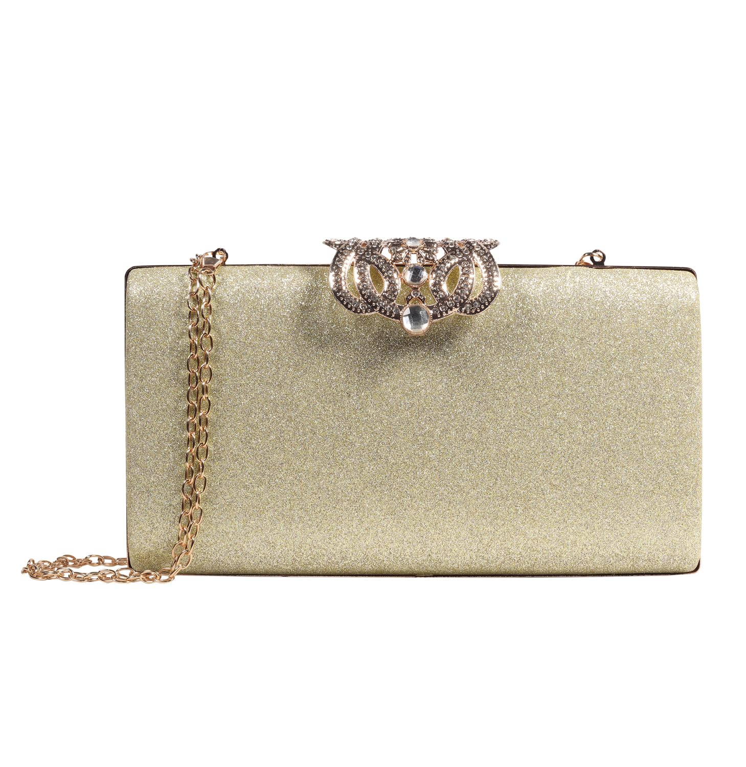 Ghime Women Glitter Clutch Evening Handbag Ladies Party Wedding Purse Bag (Gold) (B0CJ3Y1BMN) Amazon Price History, Amazon Price Tracker