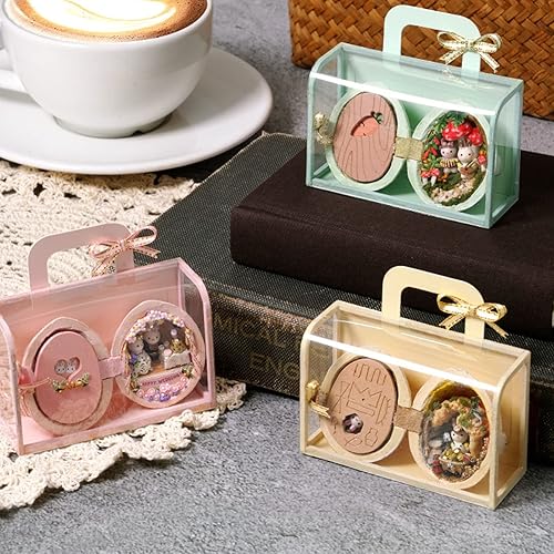 Miniatura 8 de Kit de cabaña de nogal DIY 2023, maravilloso mundo de semillas de nogal en miniatura, hecho a mano, modelo de manualidades en casa, mini kit con