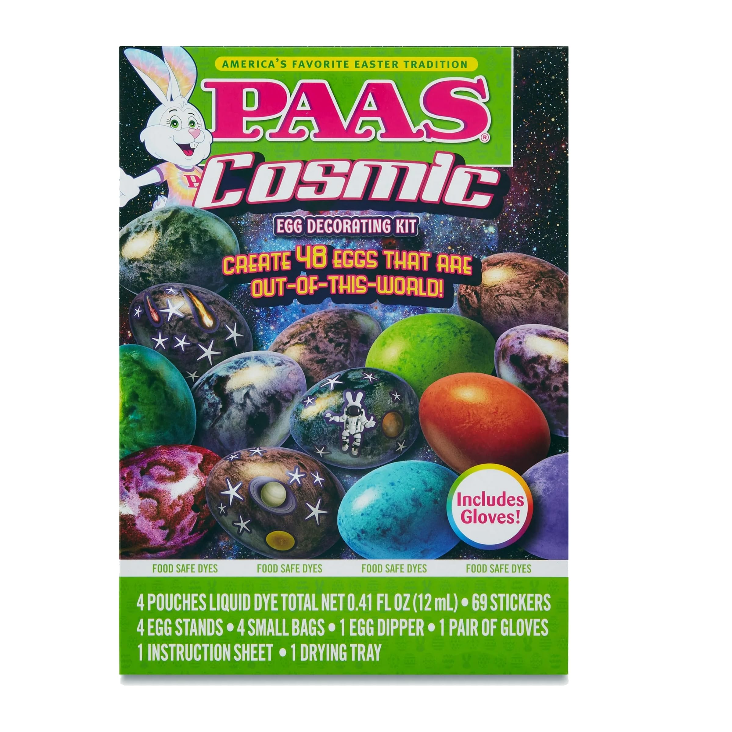 PAAS Cosmic Egg Decorating Kit Out of This World Dye Kit, Small