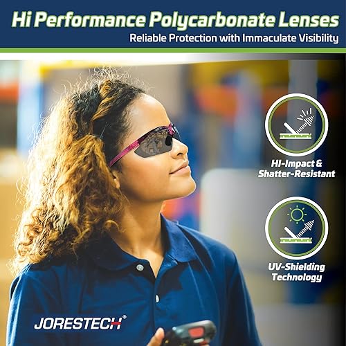 Miniatura 6 de JORESTECH Safety Eyewear, ANSI Z87+ Impact Resistant Polycarbonated Eye Protection Safety Glasses, pack of 12