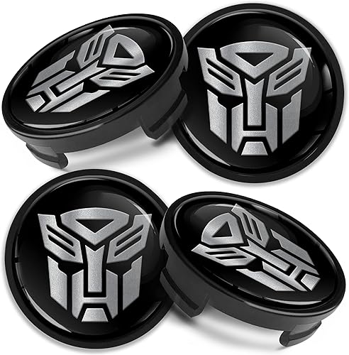 Compatible con tapas centrales de rueda de Ford, placa de aleación de 2.126 in, color plateado y negro, CF 43