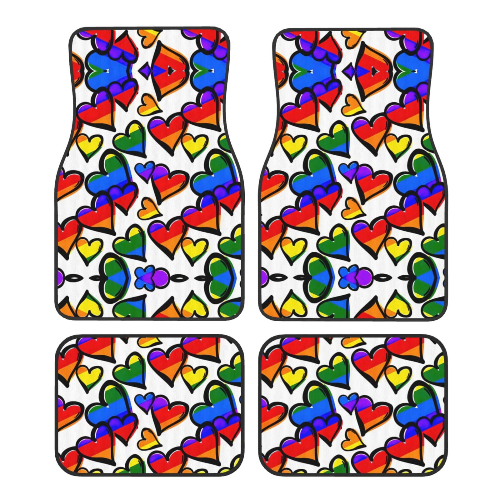 Tapis de sol voiture Gay Pride arc-en-ciel, le cadeau idéal - 8