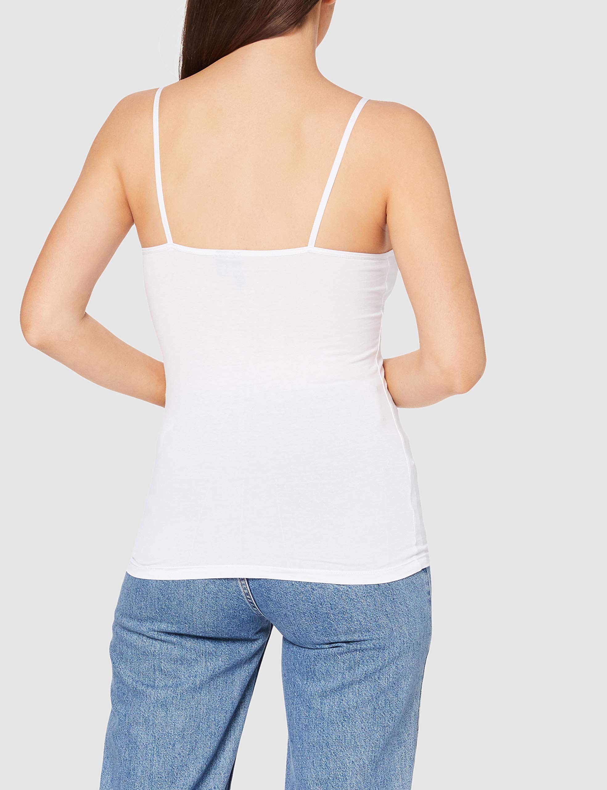 VERO MODA Damska bluzka Vminge Lace Singlet Ga Noos, Błyszczący biały, XS