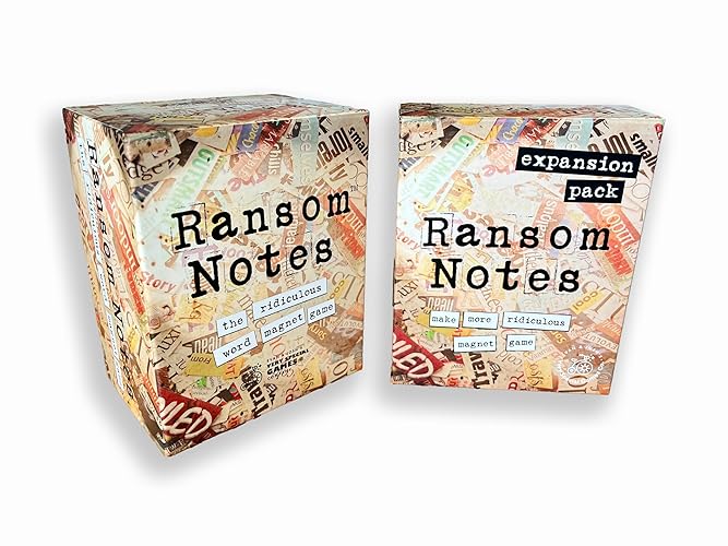 Ransom Notes - The Ridiculous Word Magnet Party Game & Expansion Pack One Bundle, 3+ Players - Bundle - Base Game + Expansion Pack One