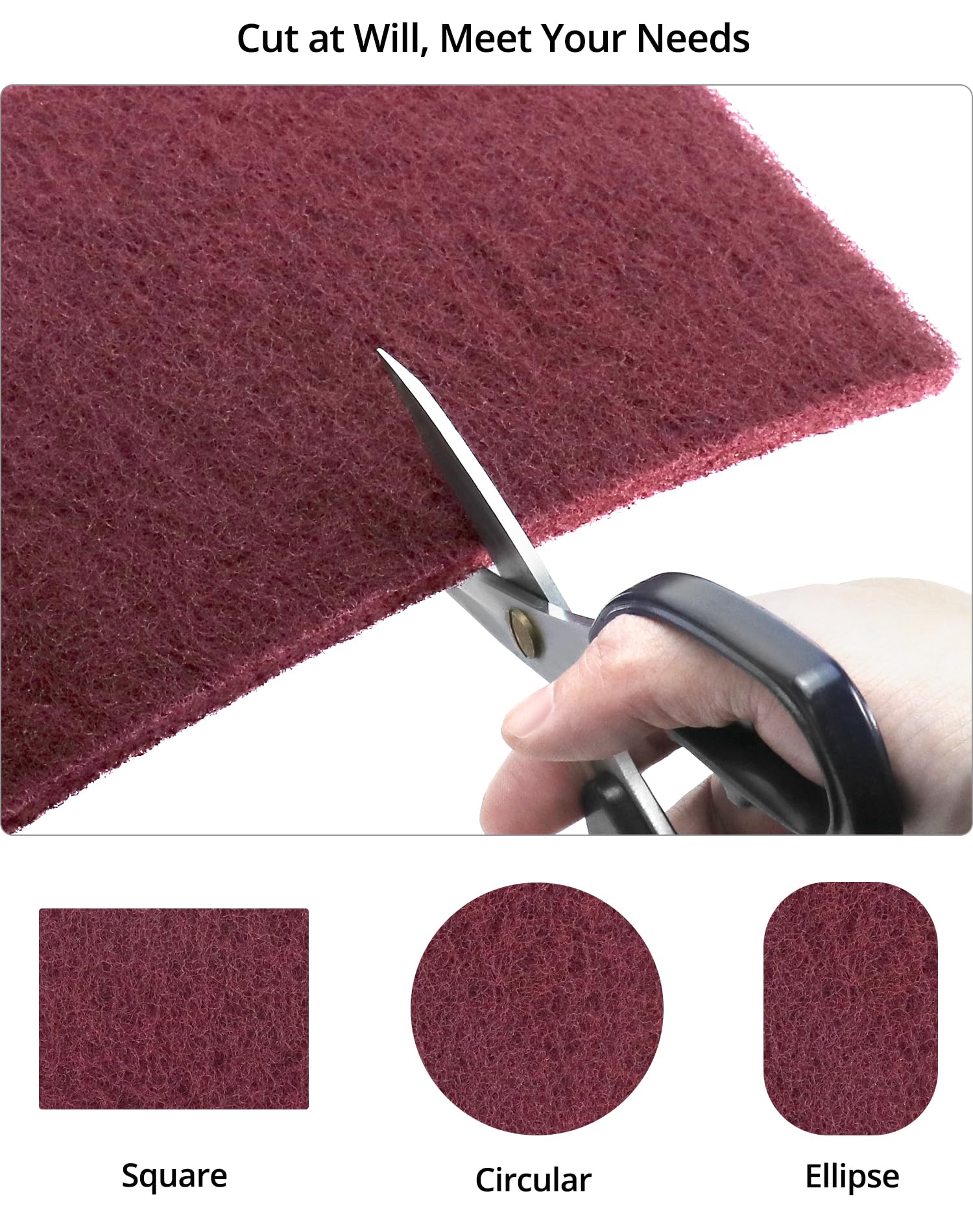 QWORK Aluminum Oxide Sanding Pads - 20 Pack -3