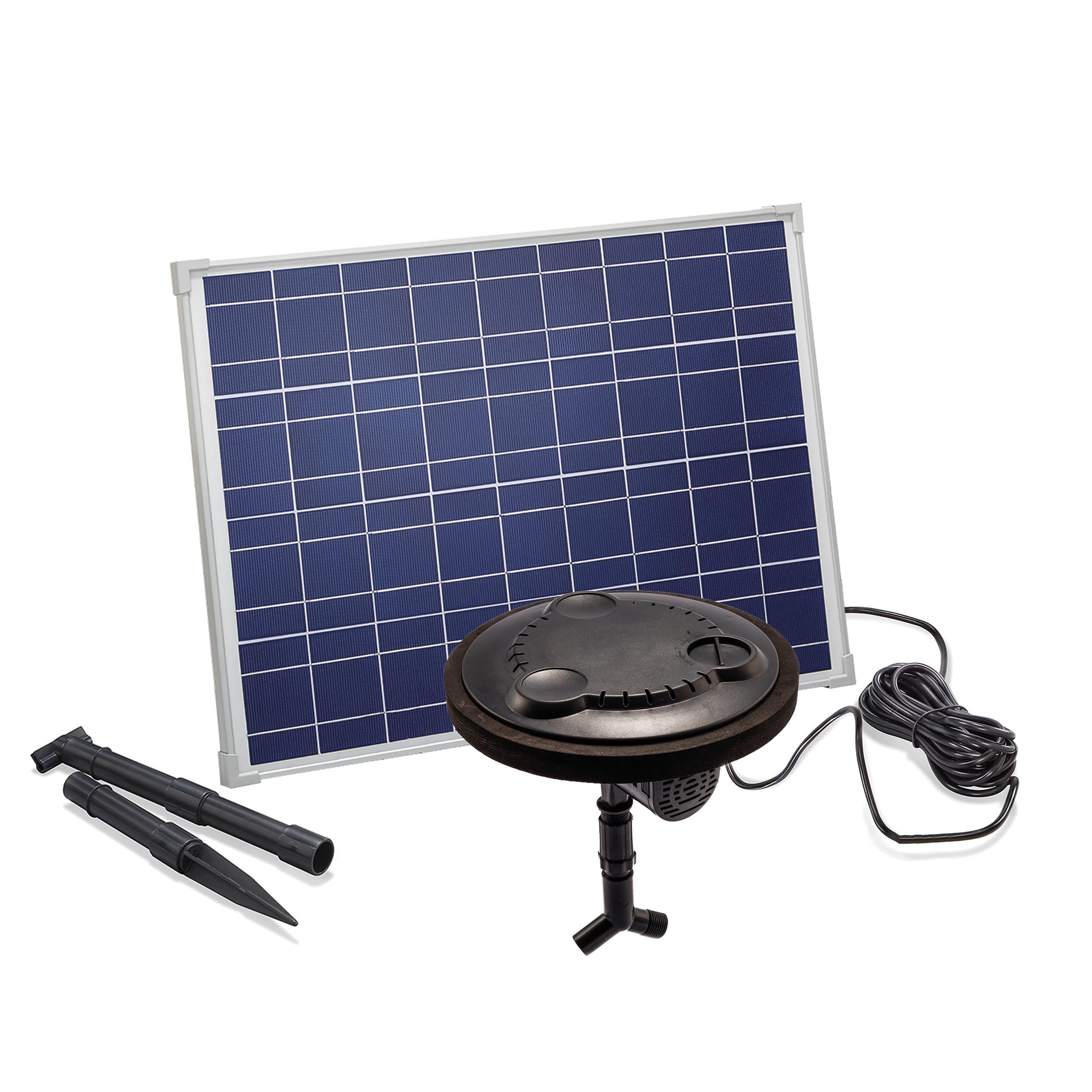 Flottant Solaire Aérateur pour Étang Puissance Float 400-35Wp - 1000l / Hauteur Pompe - Hocheffektives Eau Mélange Air - Esotec 101890
