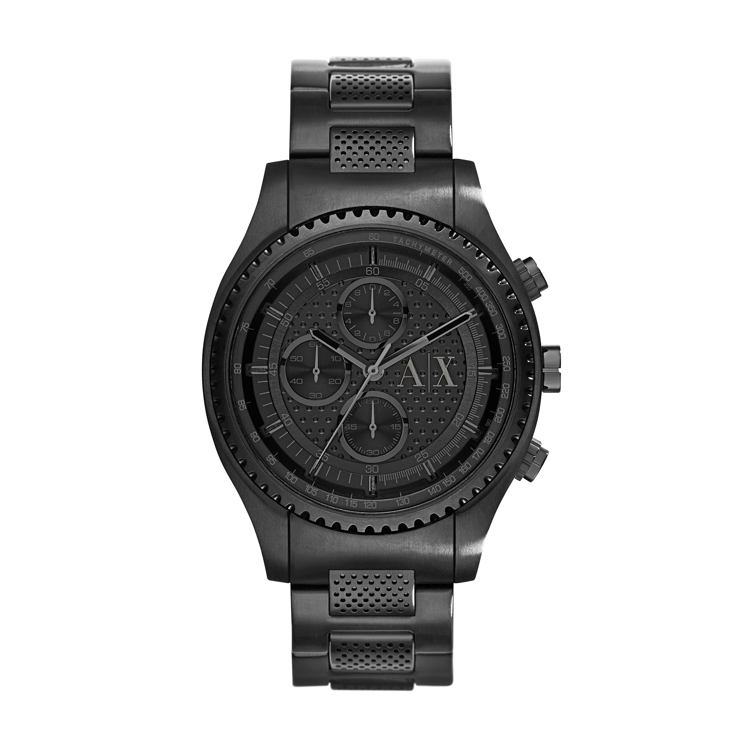 Armani Exchange Mens AX1605 Analog Quartz Black Stainless Steel Watch (B00LO7W2OK) Amazon Price History, Amazon Price Tracker