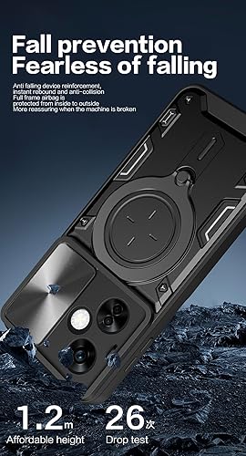 Miniatura 2 de Oneplus Nord N30 Funda con soporte de 360 Soporte magnético para automóvil absorción de impactos cubierta de protección resistente para cámara