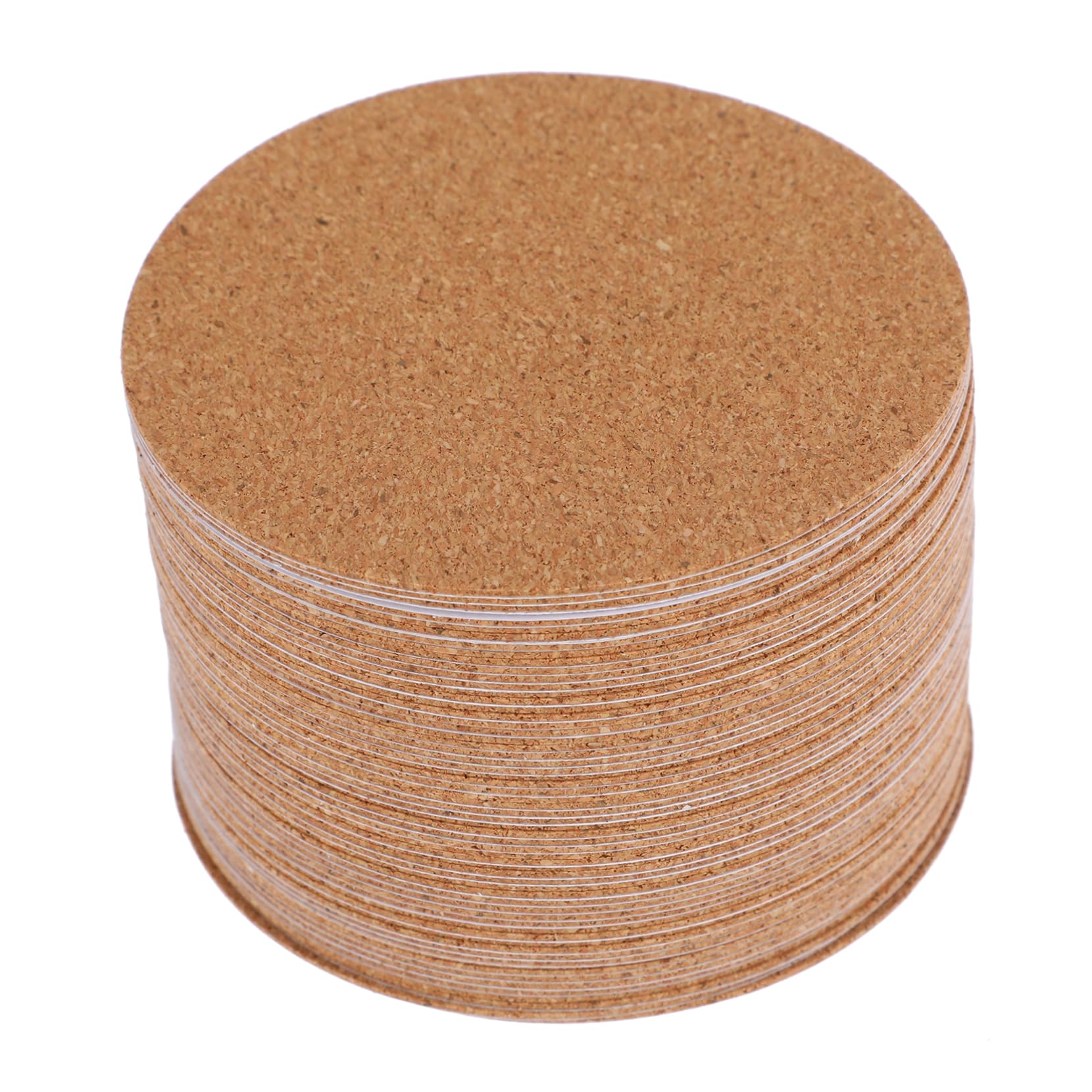 STOBOK 5 Sätze Untersetzer Aus Kork Saugfähig Korkrücken Wohnzimmerdekor Tassenpads Für Zu Hause Hitzebeständige Tassenuntersetzer Esstisch Runde Schalenmatten Light Brown 60 Stück * 5