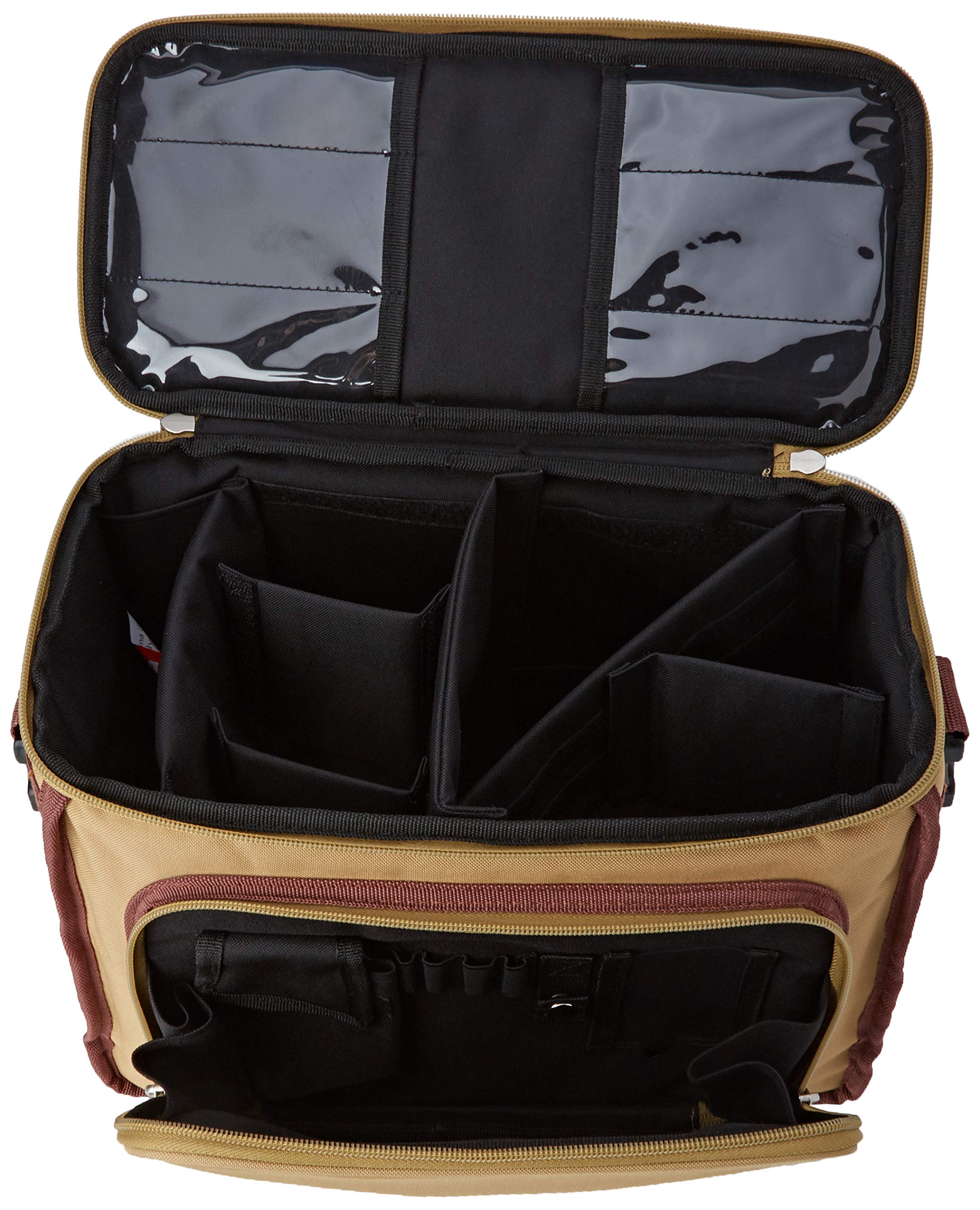 Gima - Borsa Medica Utility Vuota per Personale Sanitario, Porta Strumenti Medici e Medicinali, Poliestere Impermeabile, Divisori, Tasche, Elastici, Borsetta staccabile, Beige, Misura 36x22xh 25 cm