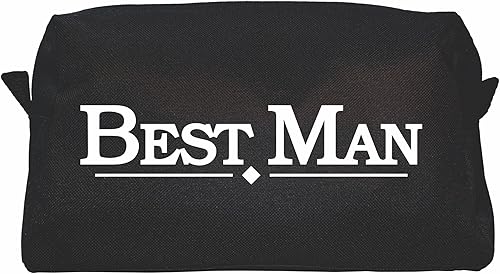 Miniatura 7 de TSO - Neceser de fiesta de boda para hombre, bolsa Dopp negra y neceser de viaje para guardar todas tus necesidades (9.25 x 5 x 3.75 pulgadas)
