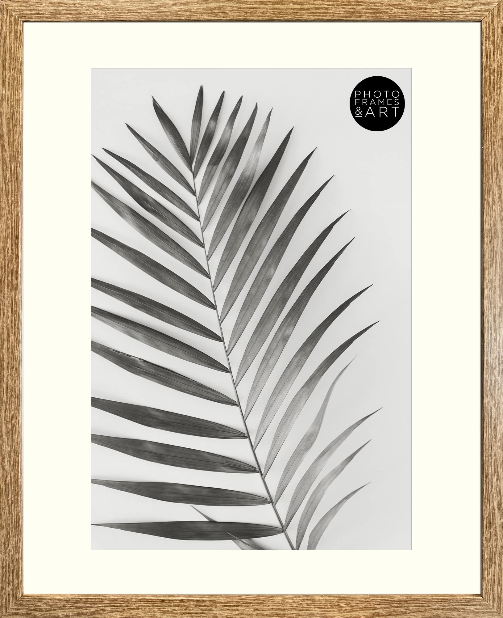 pf+a REAL GLASS Oak Effect Picture Frame For A3 Poster - Oxford Oak 20x16 For A3 Photo Frame / A3 Frame With Mount