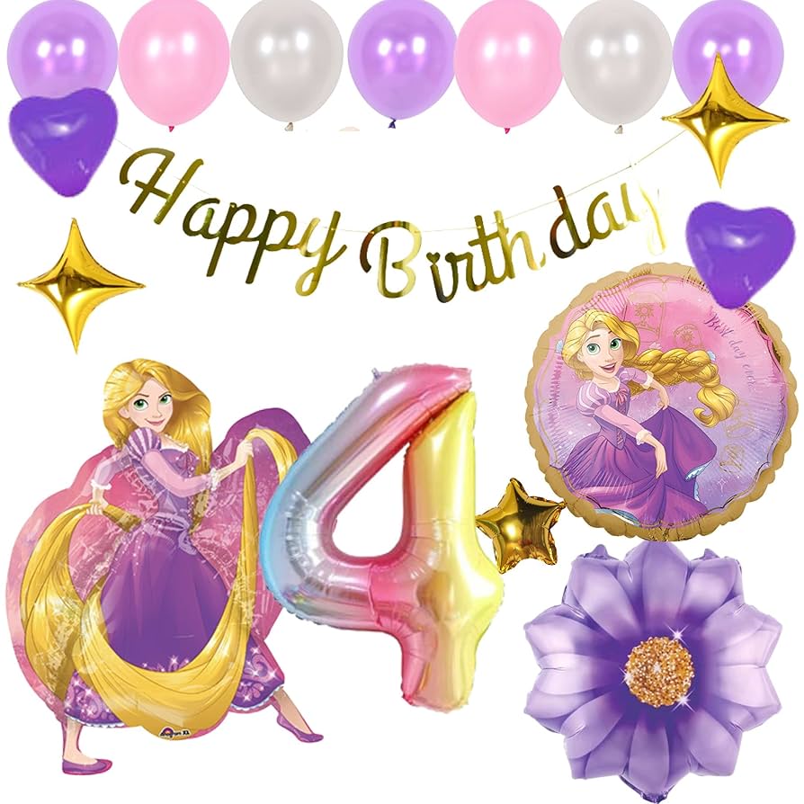 Qposket シンデレラ　ラプンツェル　アナ　エルサ　ベル　他　20点　④ Amazon.co.jp: BALLOON DAYS ディズニープリンセス ラプンツェル