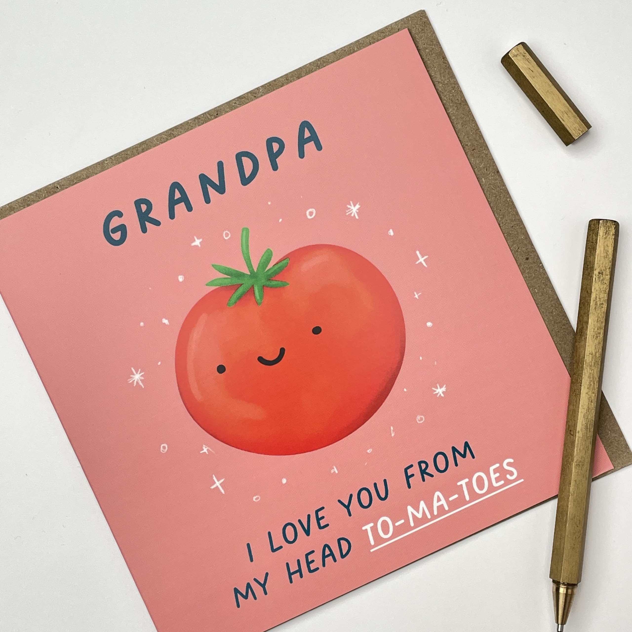 Carte D'anniversaire Drôle "Tomate" Pour Grand-père - Carte Humoristique Pour Homme