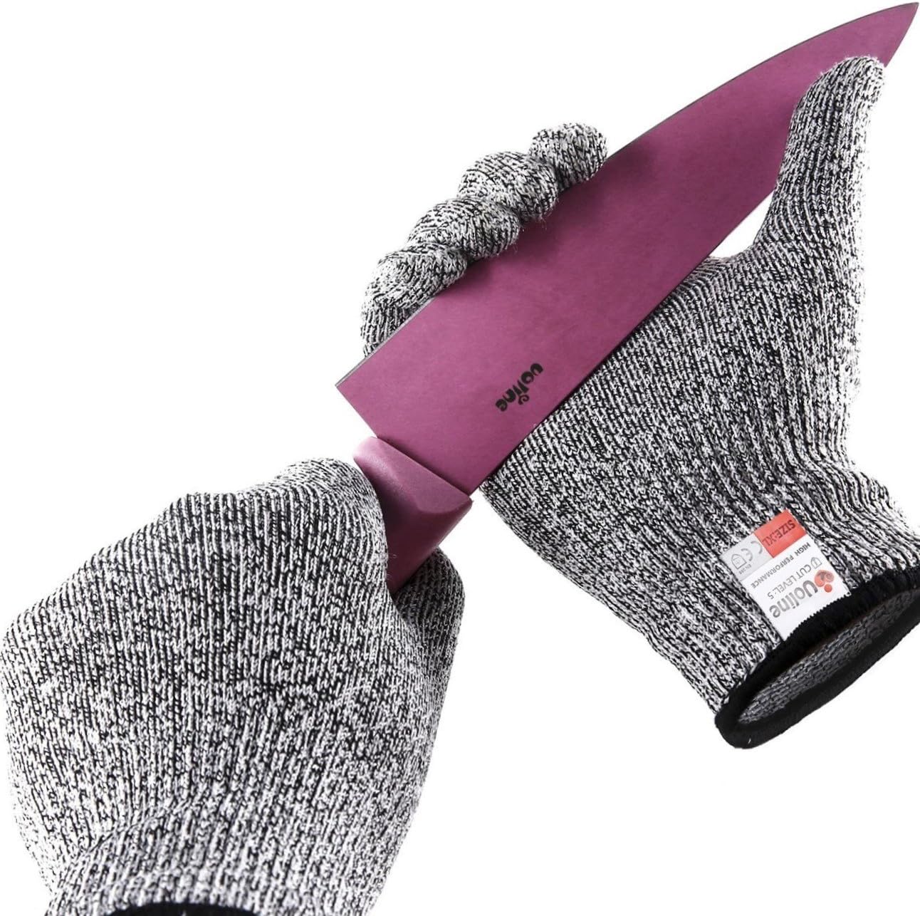 Cut Resistant Gloves & Cut Proof Gloves - Level 5 Protection, Food Grade - Whittling Knife/Mandolin/Woodcarving Safety Glove