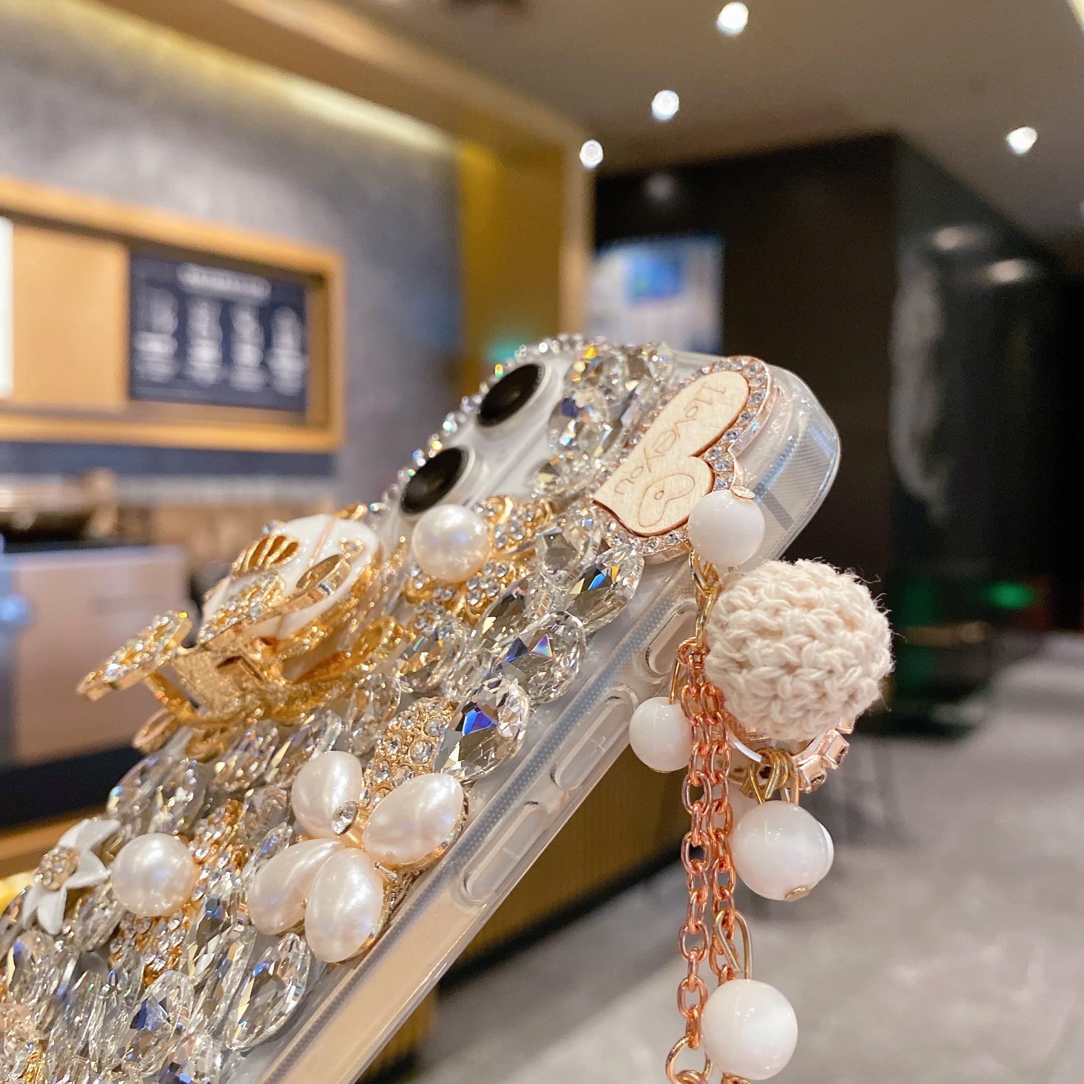 ℳ♡ iFiLOVE for iPhone 11 Bling Diamond Case, 3D Luxury Sparkle