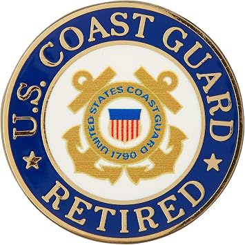 US Coast Guard Retired Hat or Lapel Pin