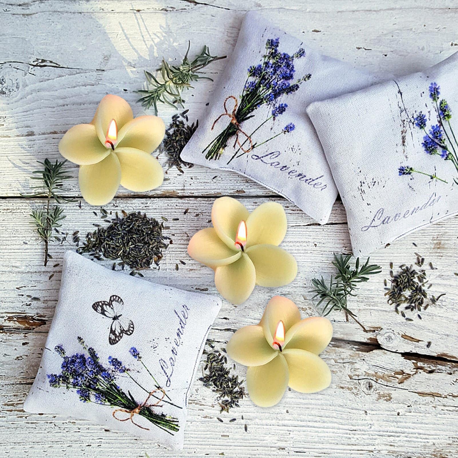 FIMWOLZ Lot De 2 Moules En Silicone Pour Bougies Frangipanier