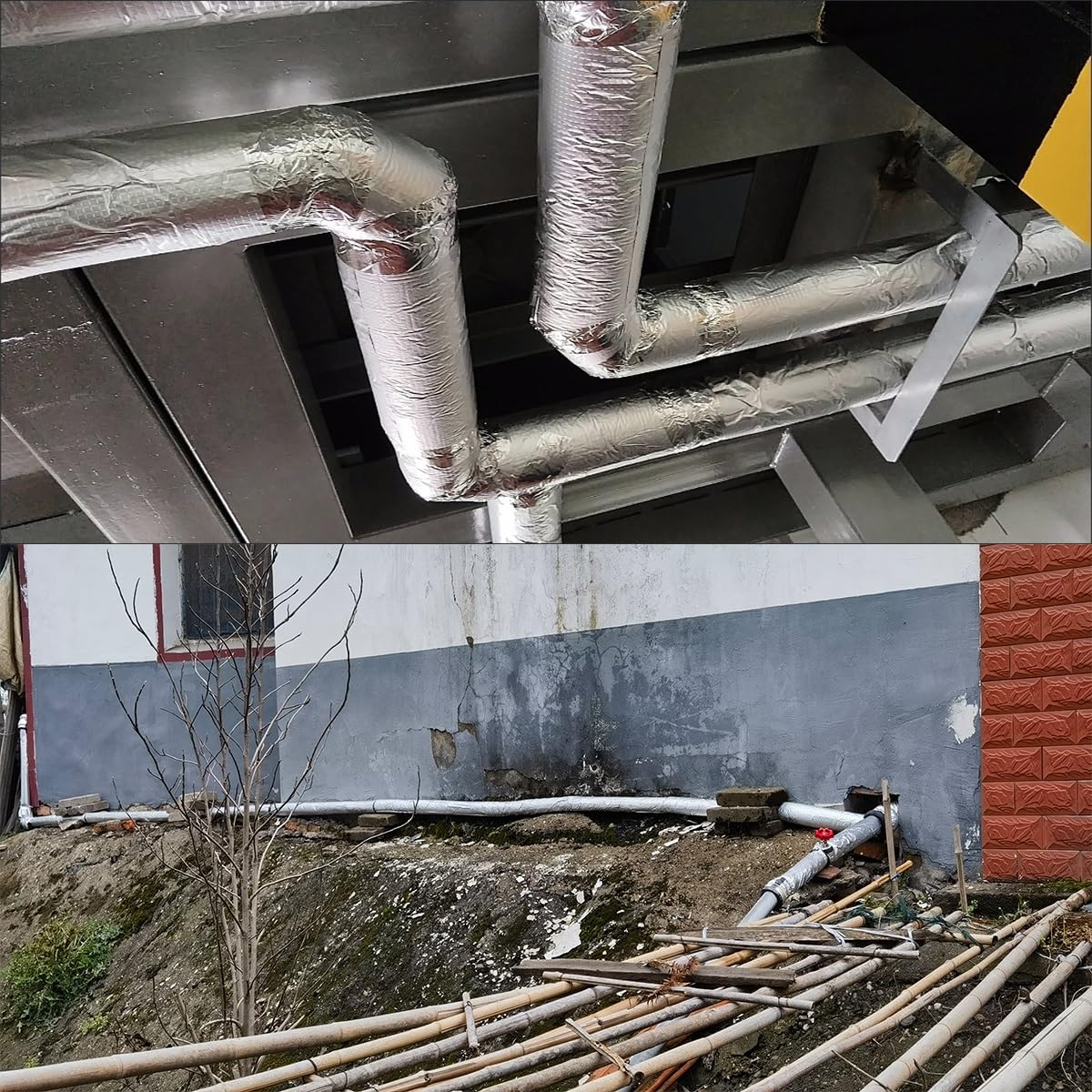 Tubo isolante autoadesivo in schiuma per tubi, diametro da 2,2 cm a 10,2 - 1,3 cm, 1 rotolo (lunghezza 95 cm)
