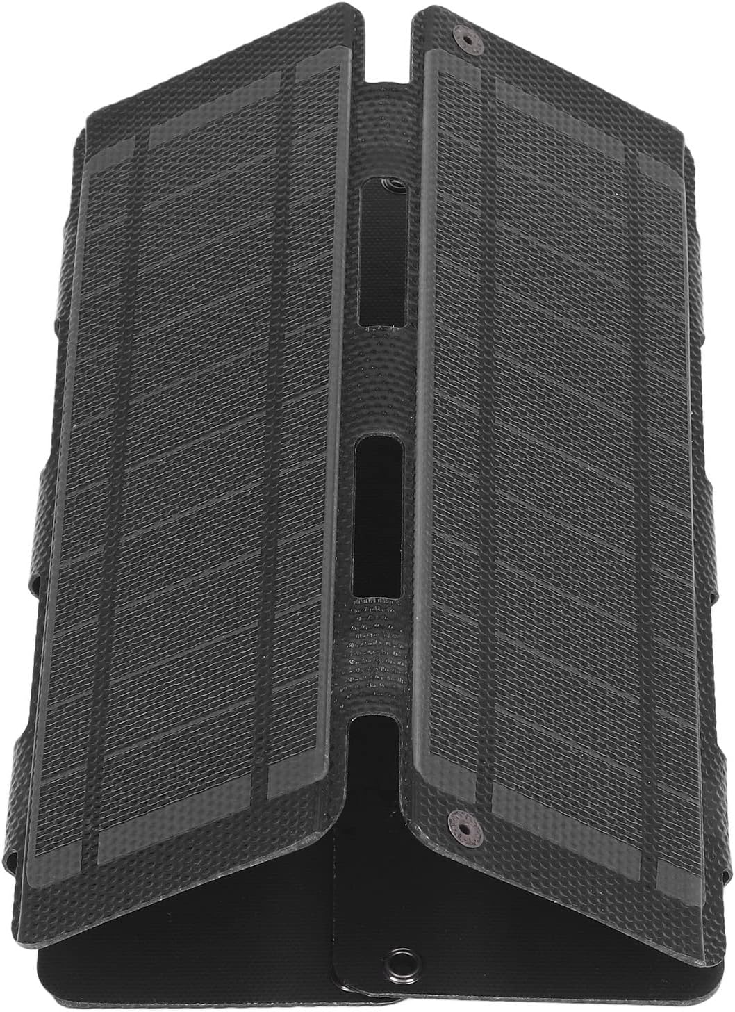 Foldable Solar Panel Charger 14W, Dual USB Output 0-2.5A, 20.5% Conversion Rate, 5V - Portable Design, IPX6, Ideal for Outdoor Use (Black)