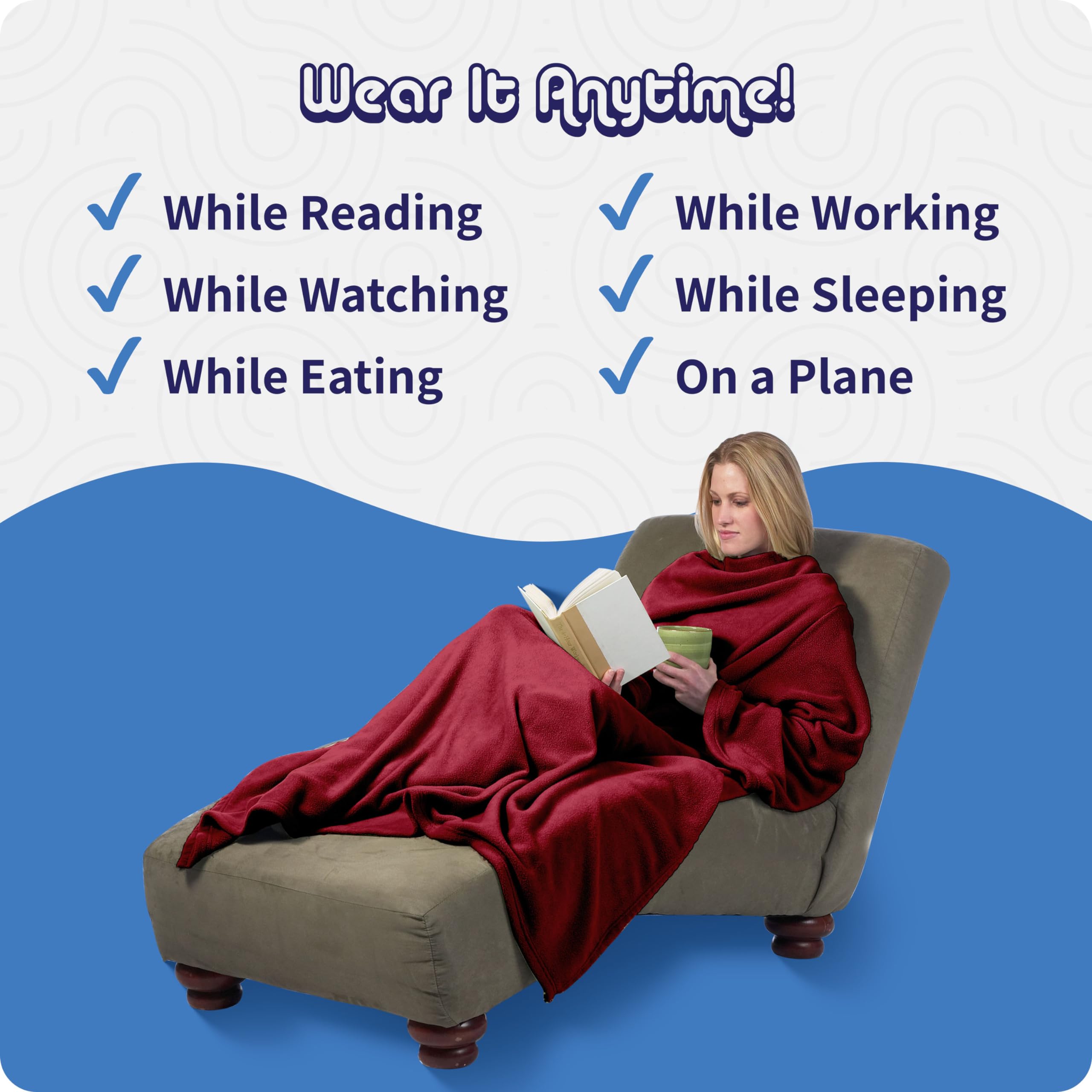 Amazon | 究極のSlanket、元のBlanket with Sleeves、スーパー