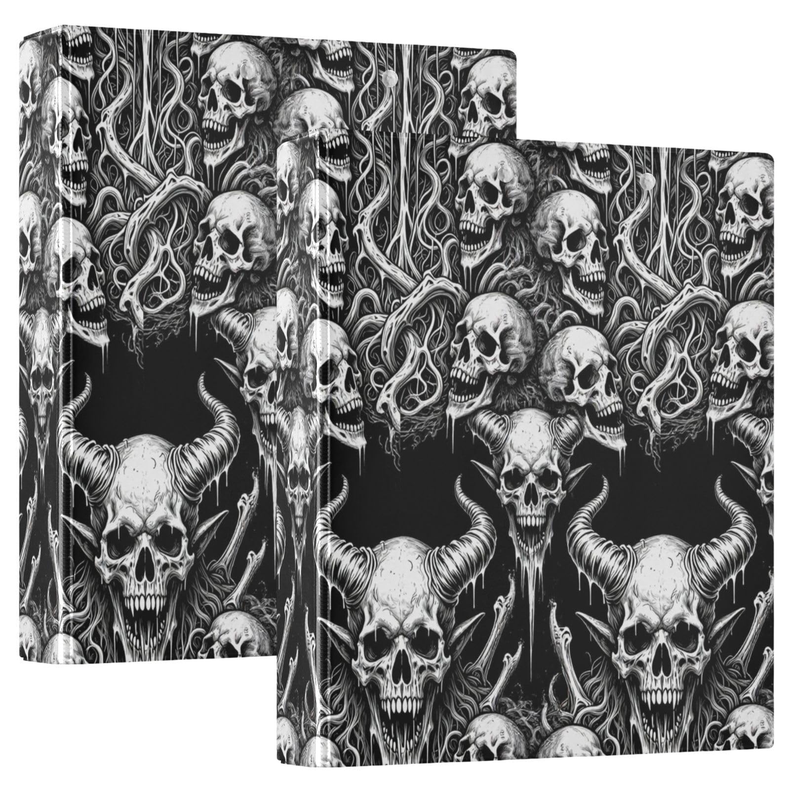 Classeur rigide à 3 anneaux gothique, esthétique, grunge, occulte