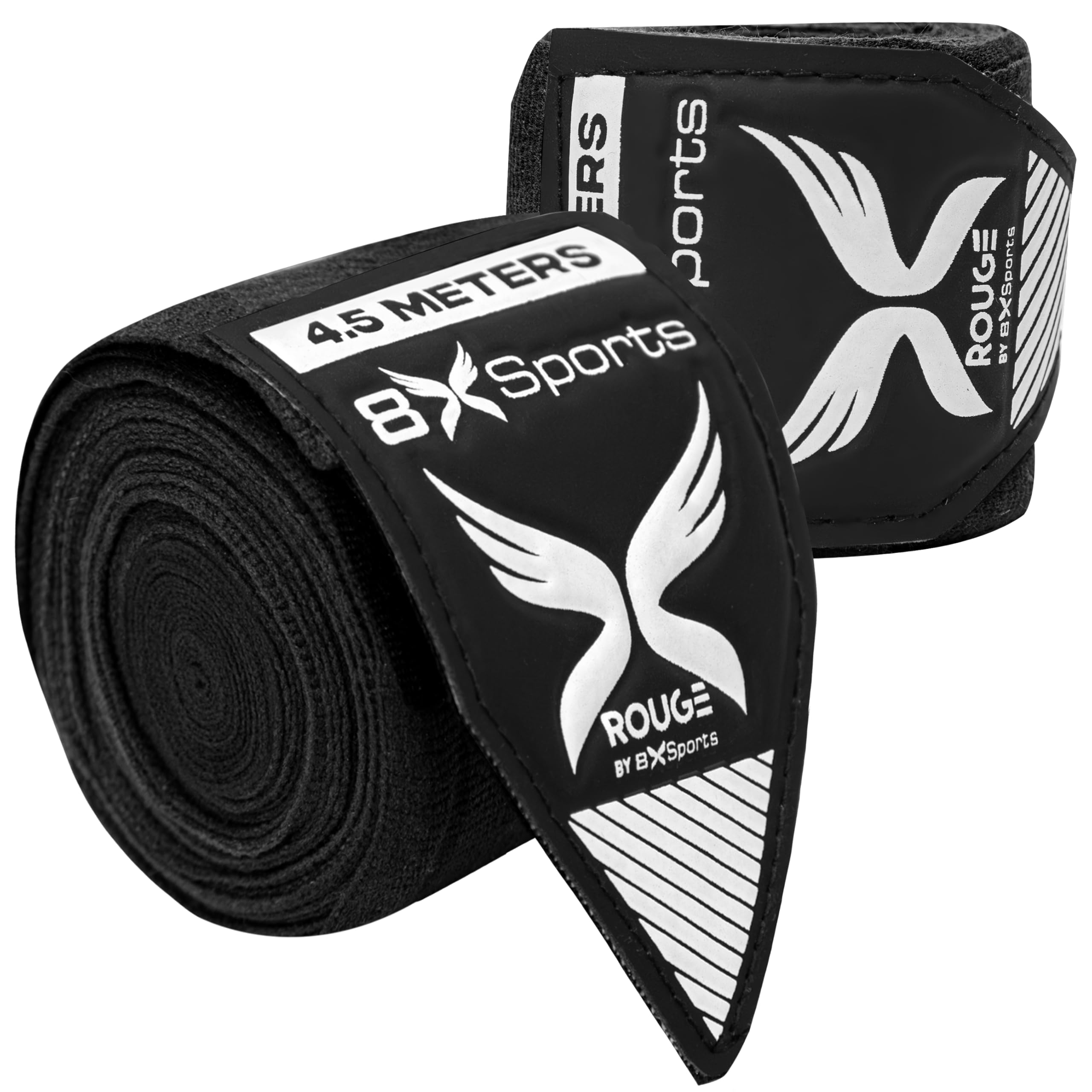 8Xsports Boxing Hand Wrap Set, 4.5m Elastic Thumb Loop Bandages for MMA Muay Thai, Kickboxing