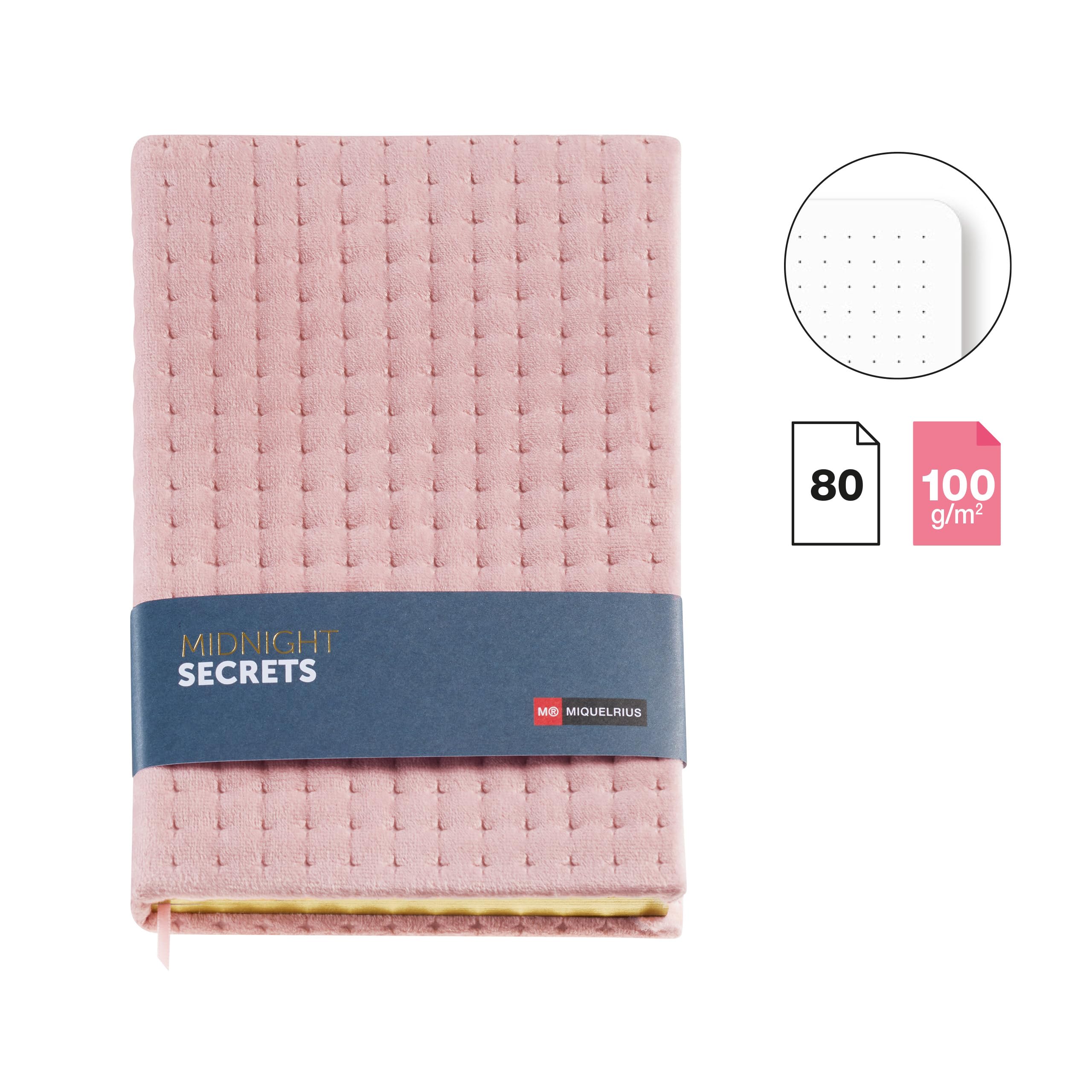 Miquelrius, A5 notebook (148 x 210 mm), white dotted interior, 80 sheets of 100 g/m² - Image 2