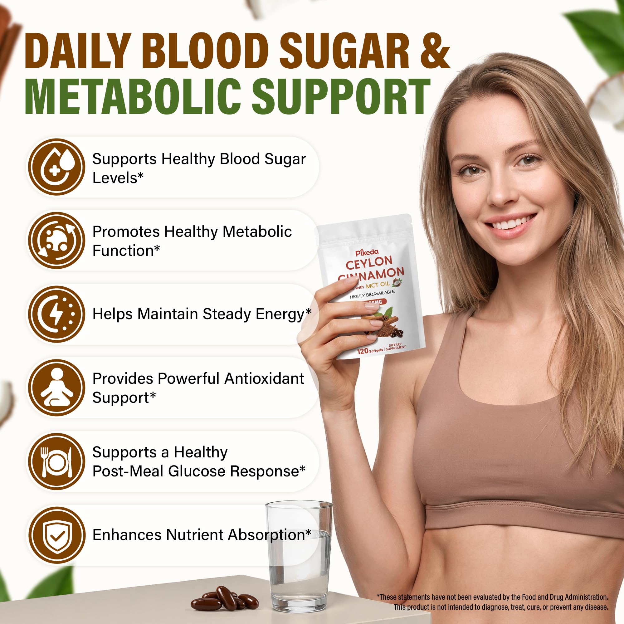 Ceylon Cinnamon with MCT Oil Supplements Softgels, 120 Day Supply — Amazon image 2