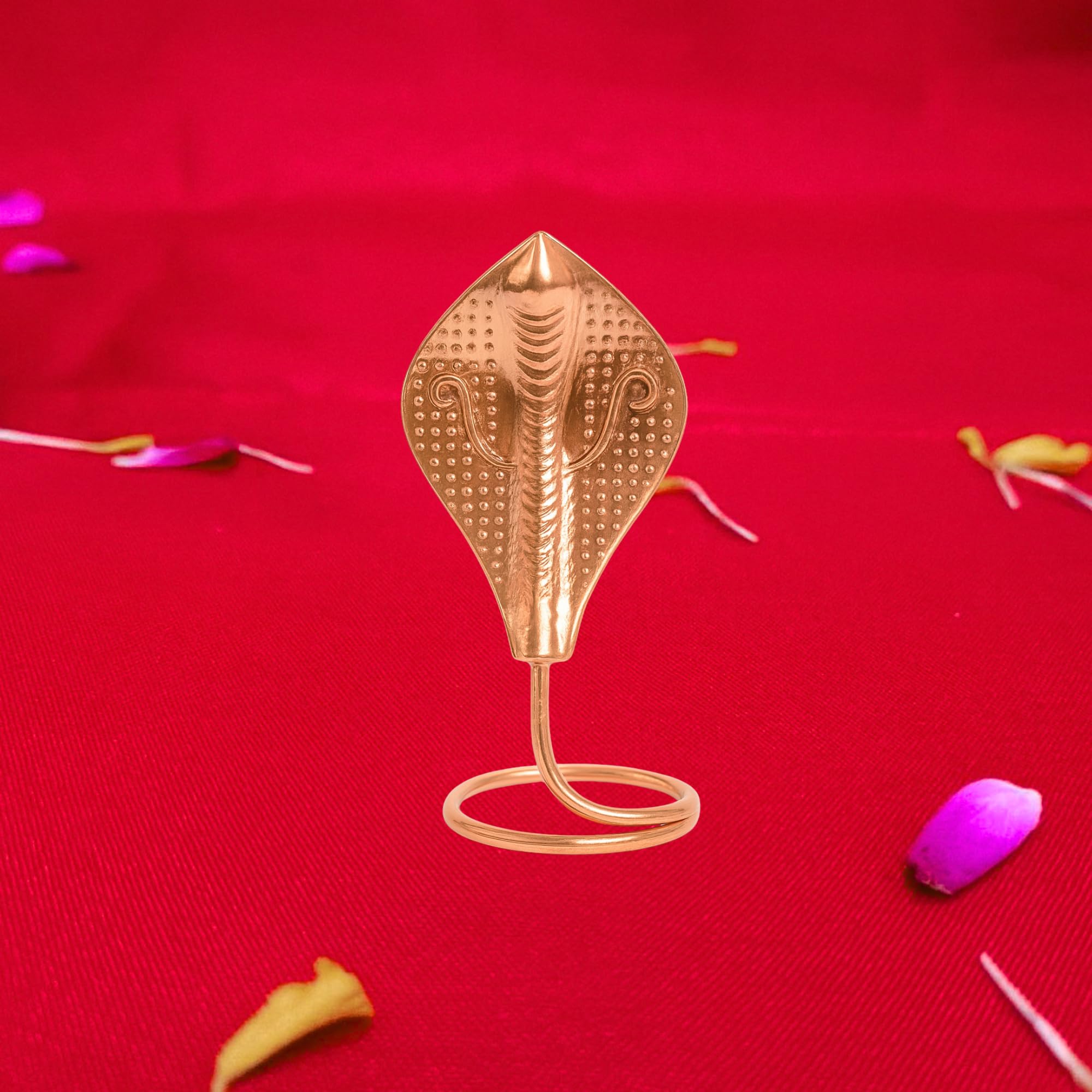 Copper Nag Devta Idol for Shivling Home Mandir Puja Room Small Snake Nagraj Vasuki Panchami Religious Devotional Decoration Items Decorative Items-image-17