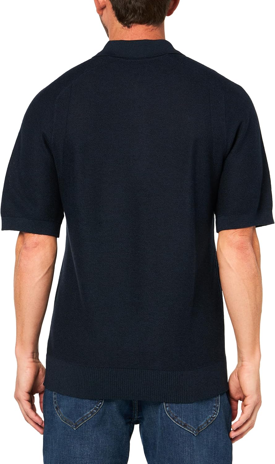 BOSS Mens Basket Weave Knit Pullover Lightweight Sweater - Image 2