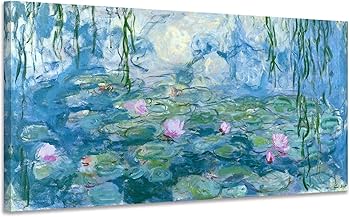 Amazon.co.jp: モネ 睡蓮 アートパネル 花 ポスター複製画 油絵