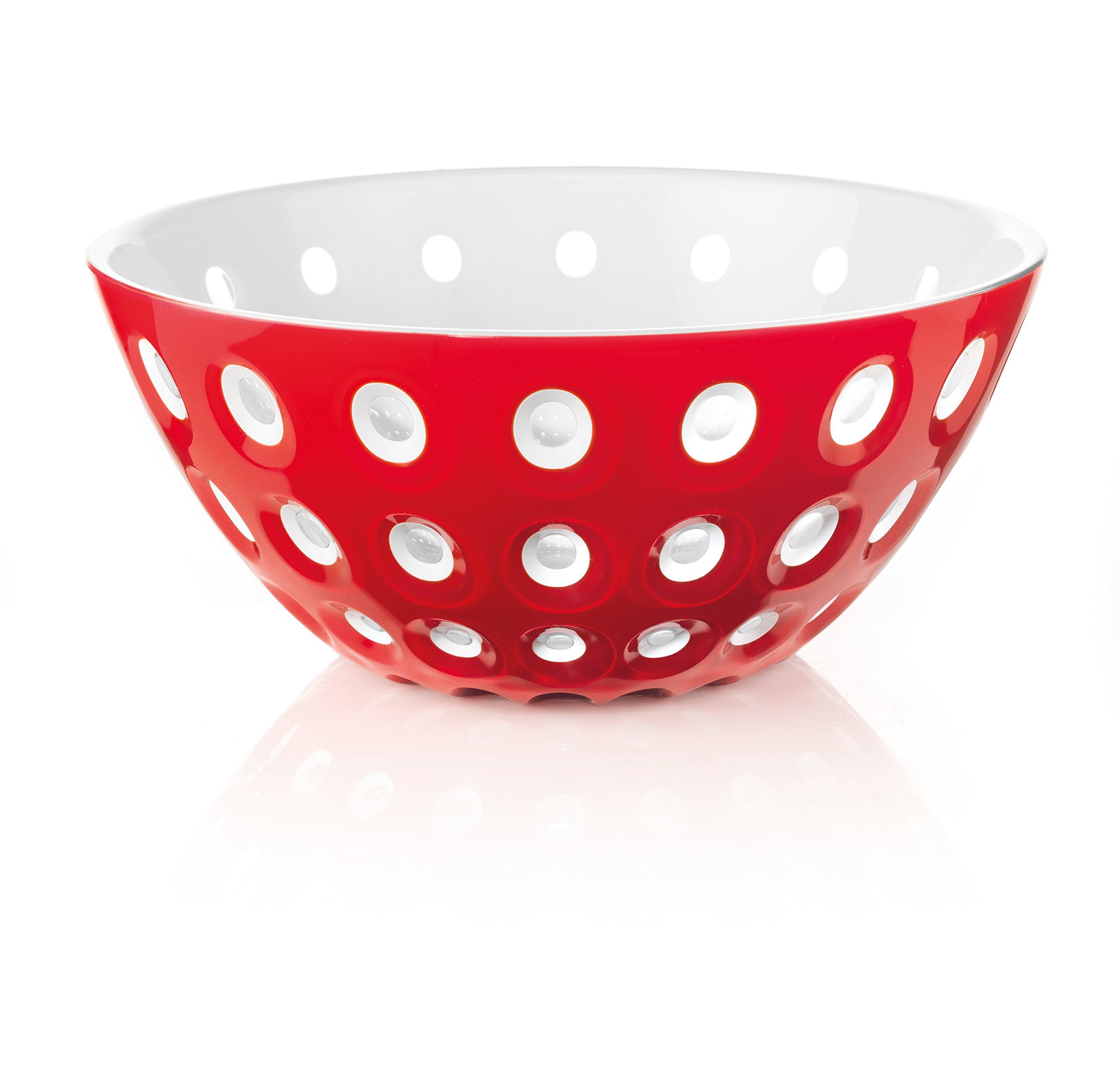 Guzzini Bowls, Acrylic, Red/White/Transparent Red, One Size