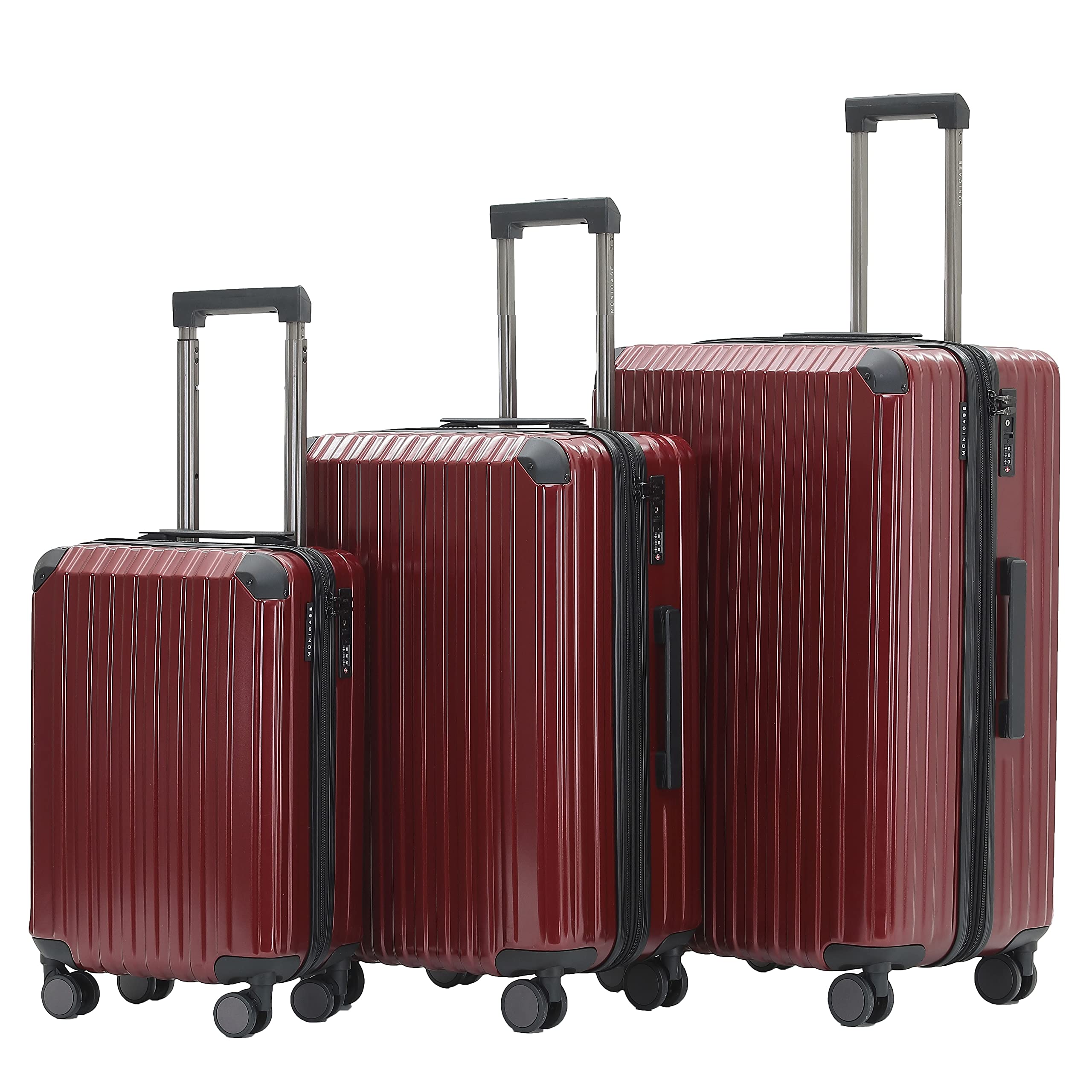 Münicase M816 TSA-Schloss Koffer Reisekoffer Trolley Kofferset Hardschale Boardcase