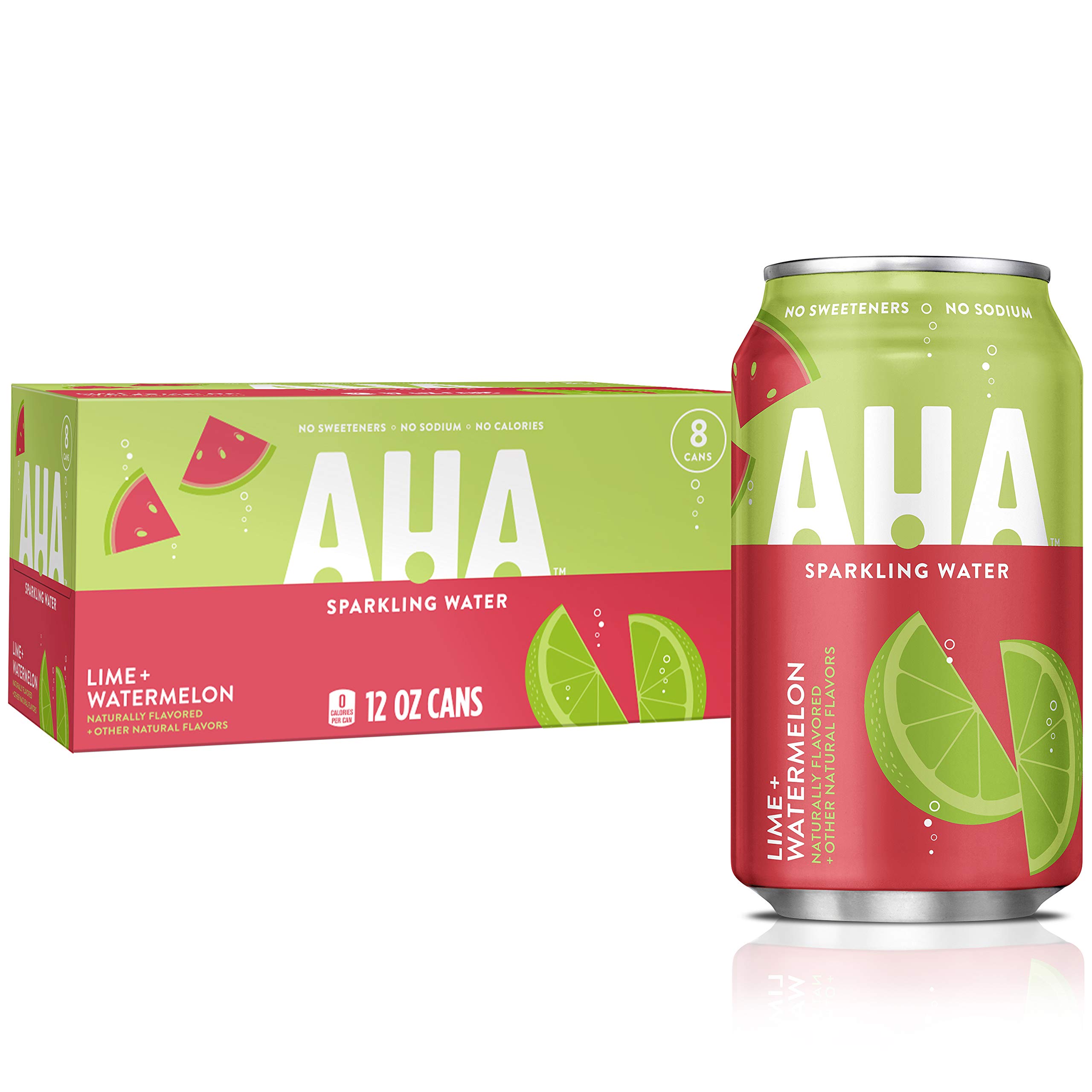 Buy AhaSparkling Water, Lime Watermelon Flavored Water, Zero Calories